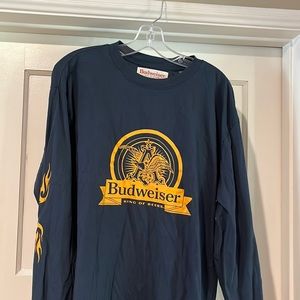 Pacsun Budweiser Logo Long Sleeve Shirt